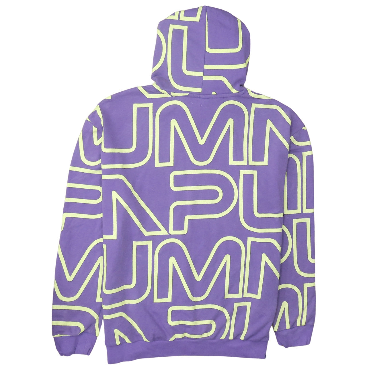 Puma Mens Purple Graphic Print Pullover Hoodie Size L