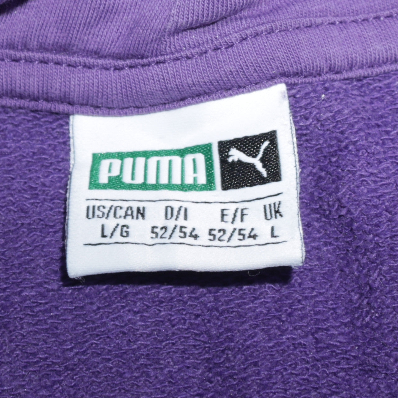Puma Mens Purple Graphic Print Pullover Hoodie Size L