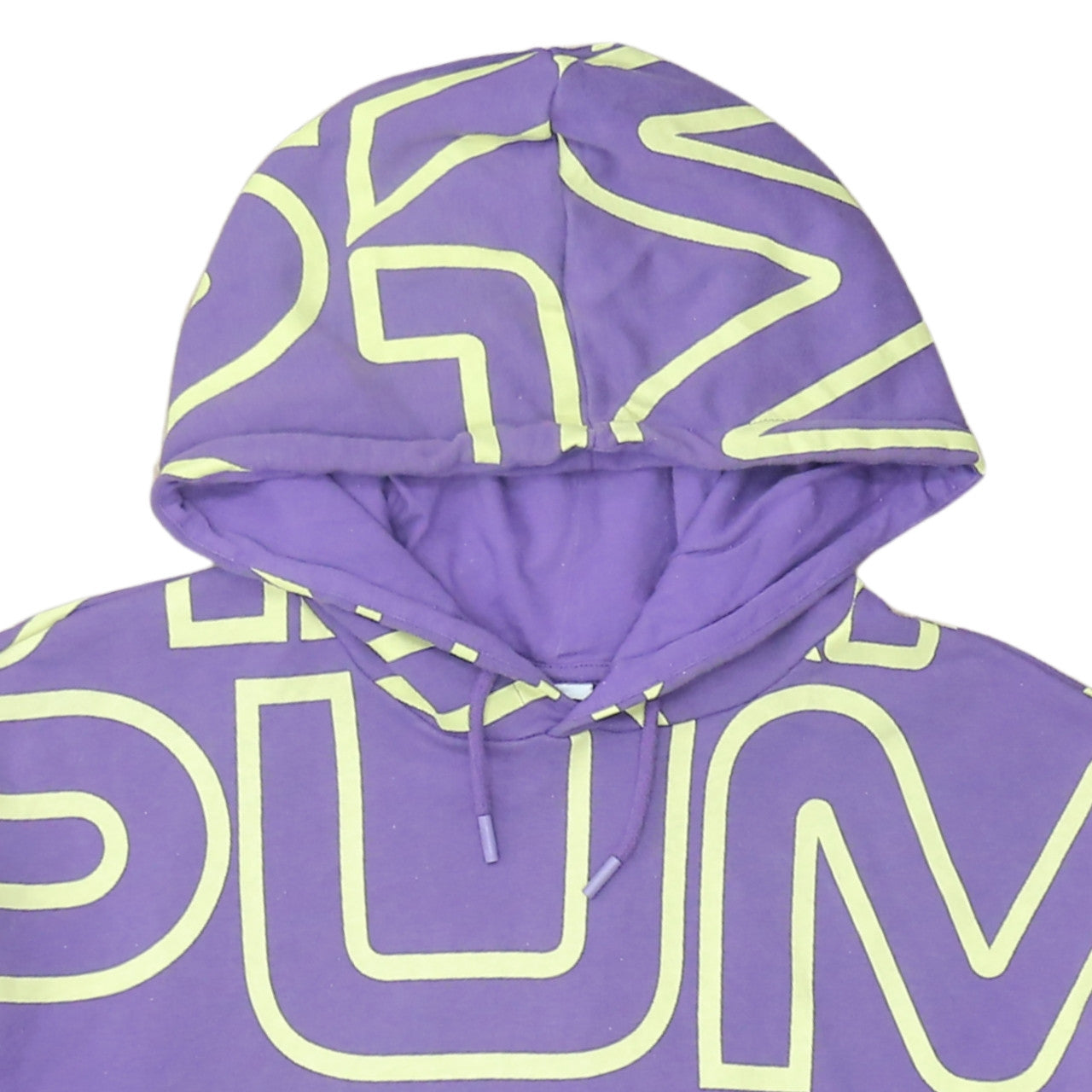Puma Mens Purple Graphic Print Pullover Hoodie Size L