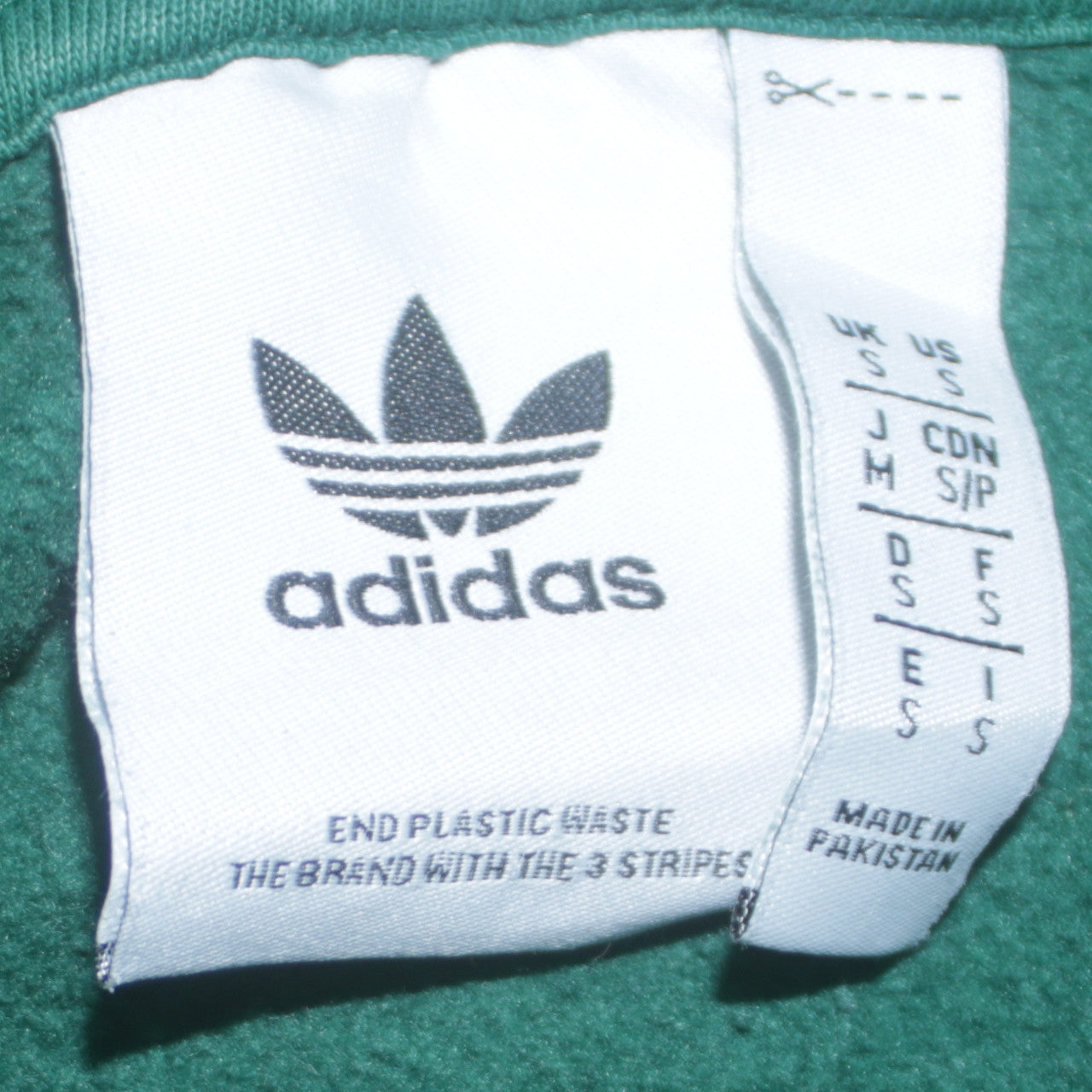 Adidas Men’s Green Pullover Hoodie Small Logo Hooded Sweatshirt