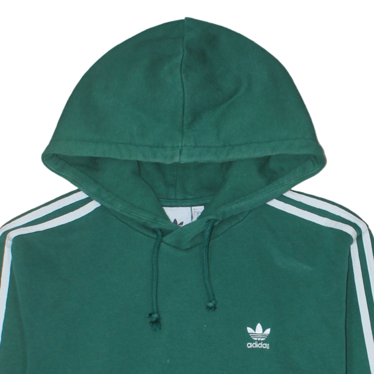 Adidas Men’s Green Pullover Hoodie Small Logo Hooded Sweatshirt