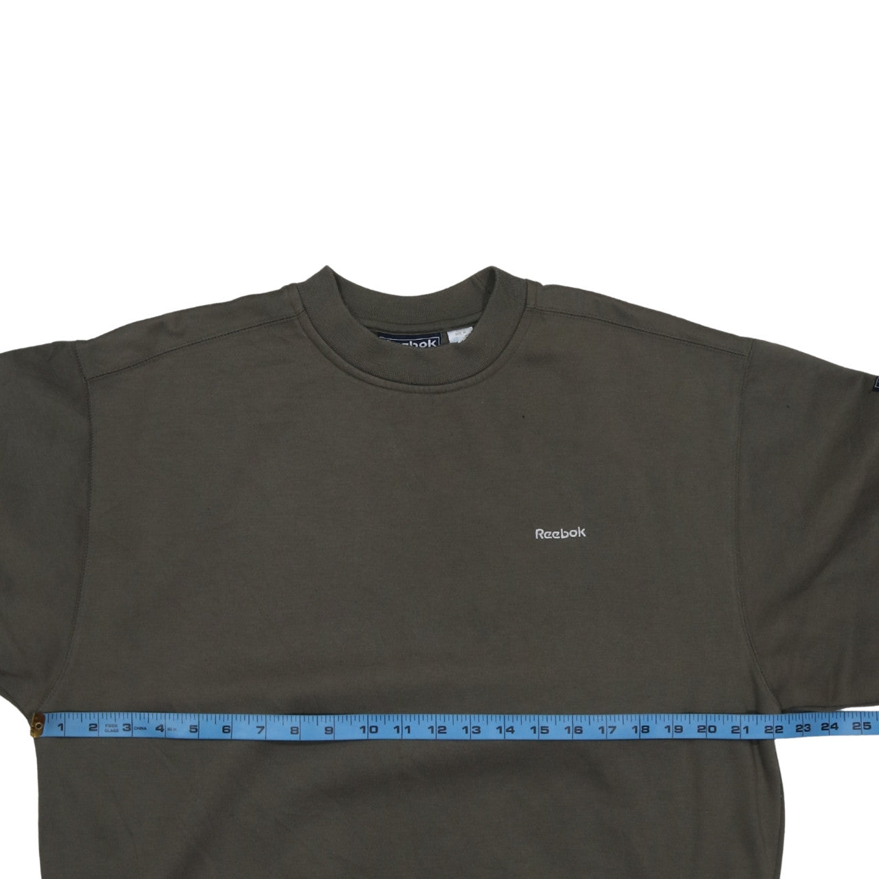 Reebok Men's Green Pullover Sweatshirt M Crew Neck Fleece