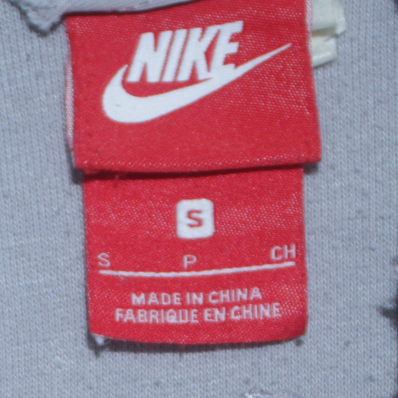 Nike Women’s Grey Full Zip Hoodie Small Polyester Cotton Blend