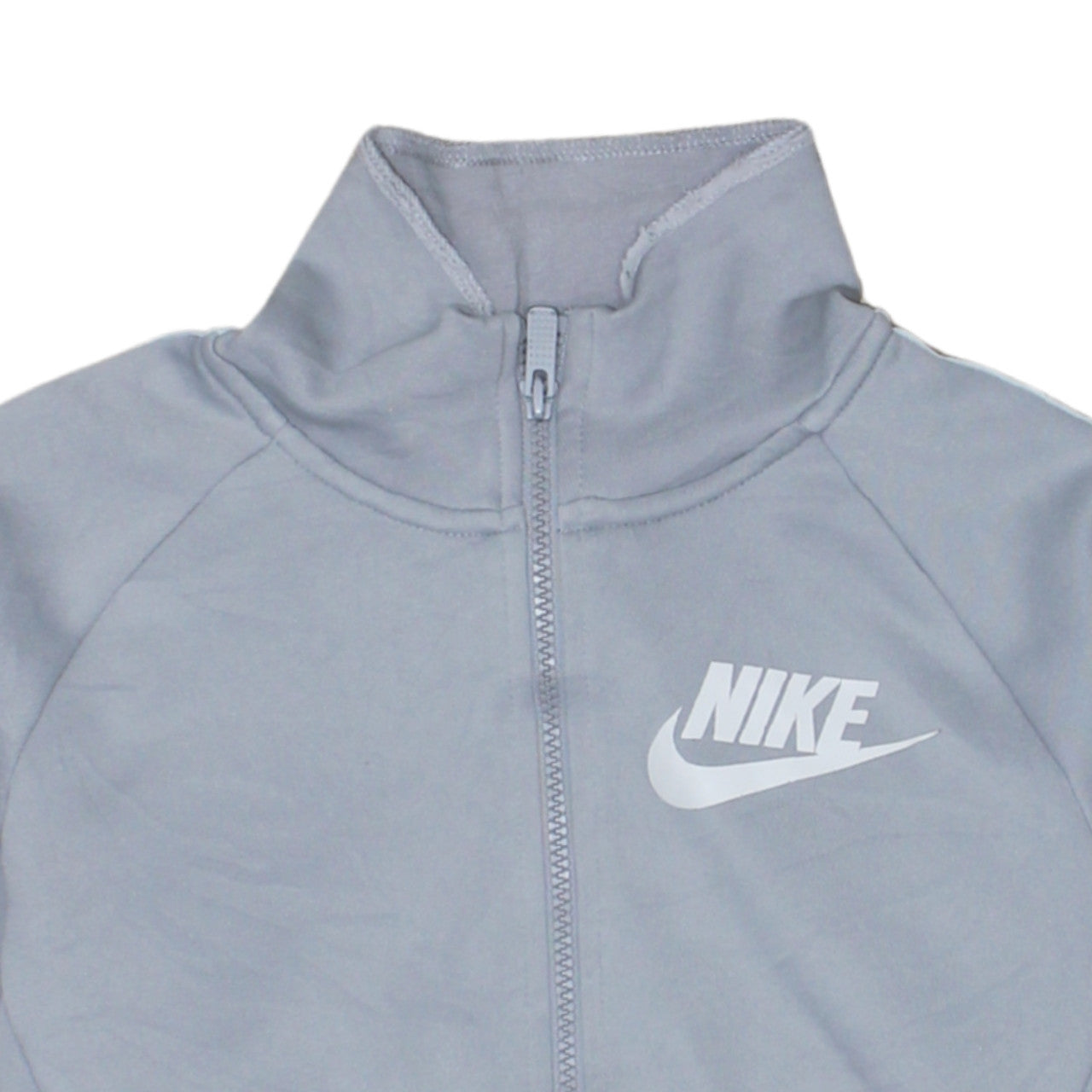 Nike Women’s Grey Full Zip Hoodie Small Polyester Cotton Blend