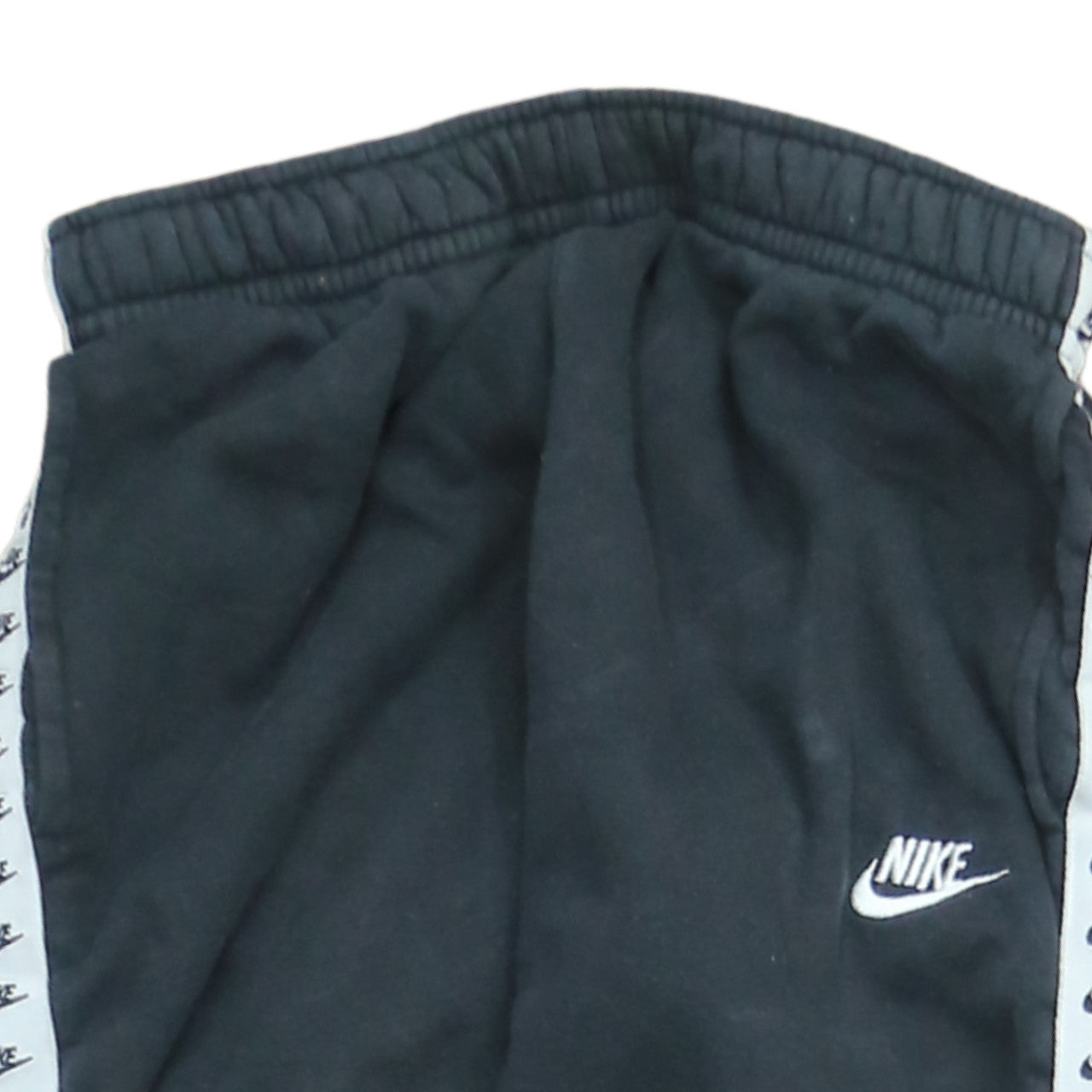 Nike Men’s Black Fleece Joggers Small Regular Fit Logo Tapered