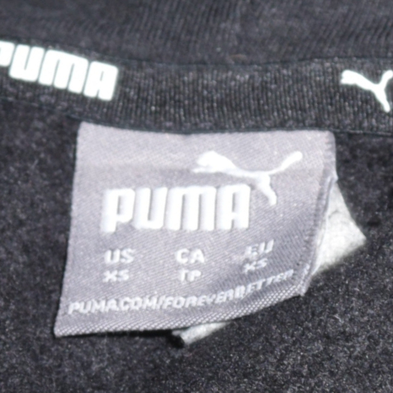 Puma Men's Black XS Pullover Hoodie Sweatshirt with Logo