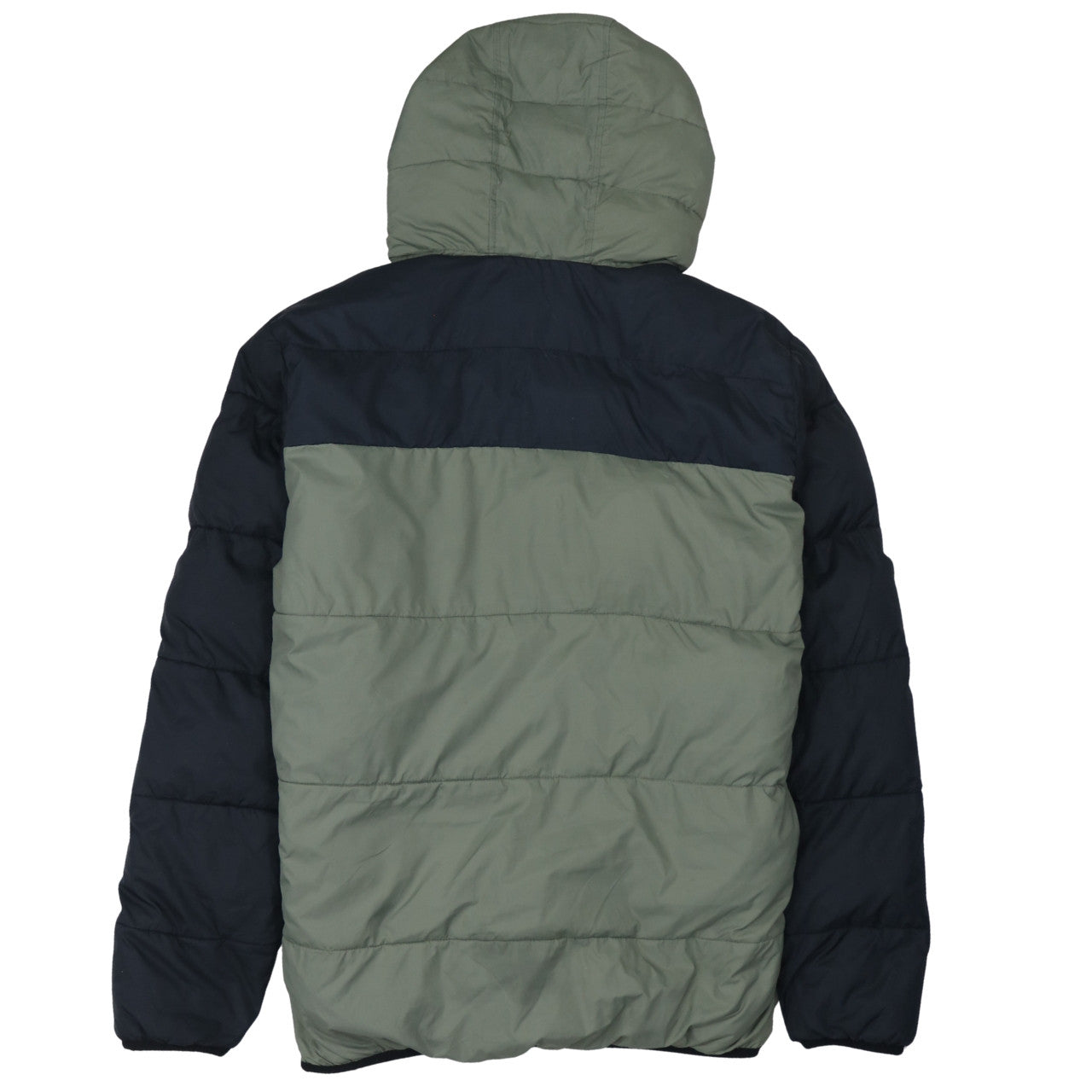 Champion Men's Green Hooded Puffer Jacket Medium