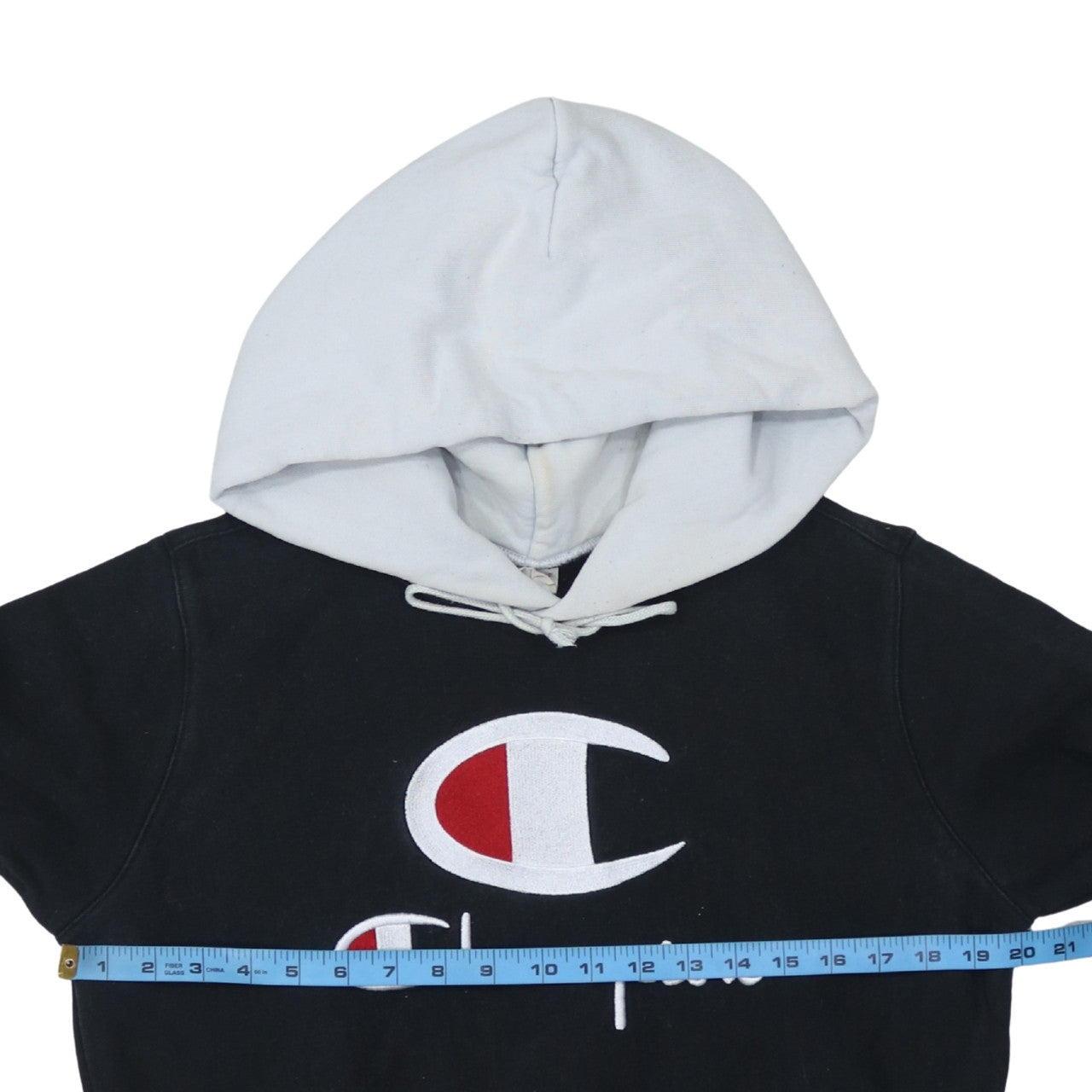 Champion Womens Black Large Reverse Weave Hoodie Sweatshirt
