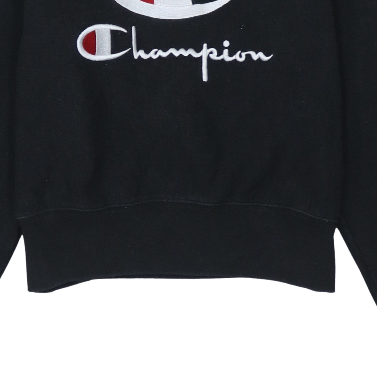 Champion Womens Black Large Reverse Weave Hoodie Sweatshirt