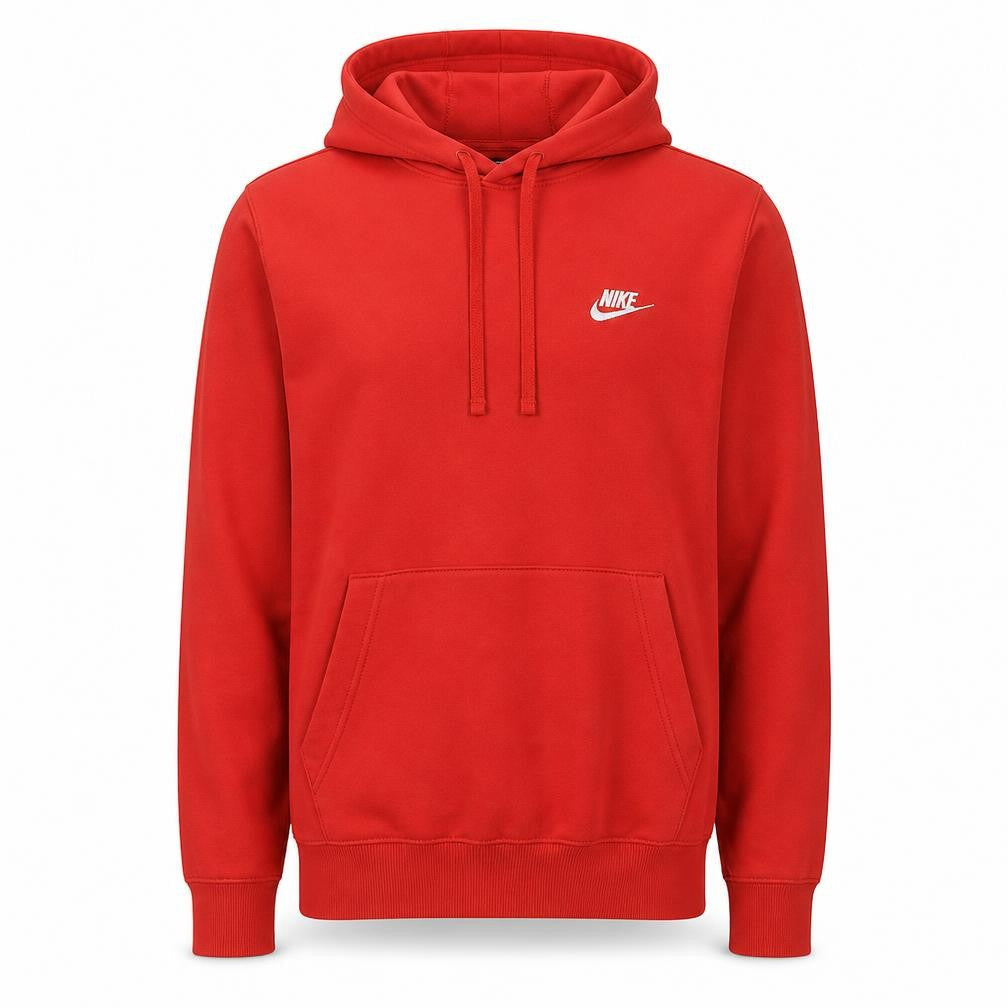 Nike Men's Red Pullover Hoodie Size S Fleece Sportswear