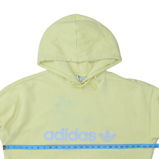Adidas Womens Yellow Hoodie XL Pullover Hooded Sweatshirt