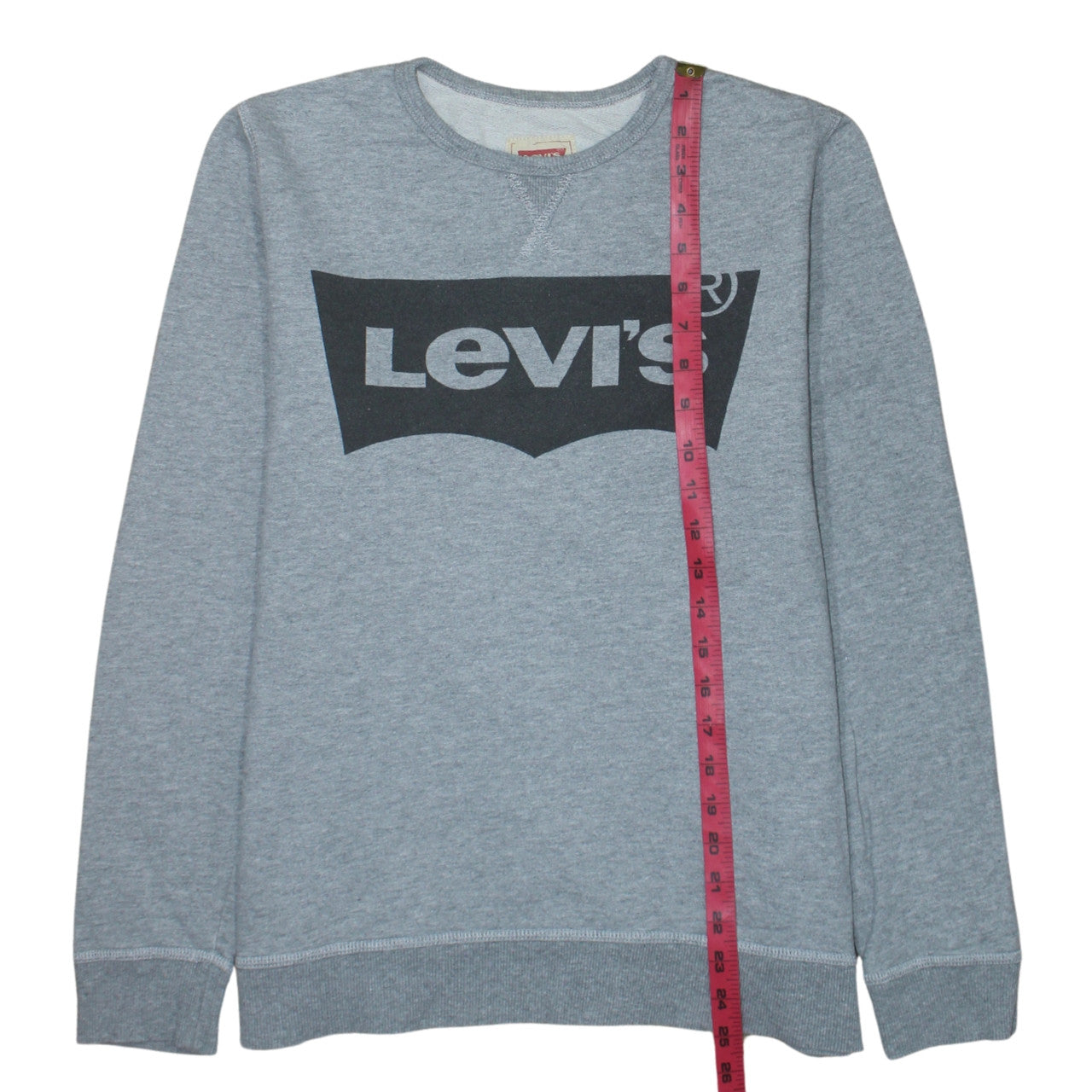 Levi's Boys Grey Logo Pullover Sweatshirt Size 16 Years Crew Neck
