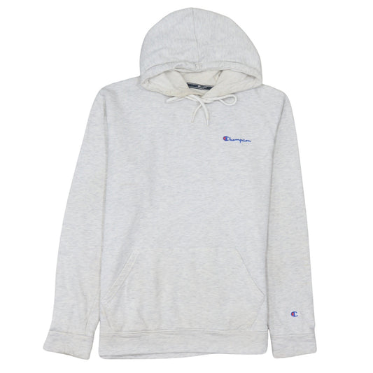Champion Men's Grey Pullover Hoodie Medium Classic Fleece Logo