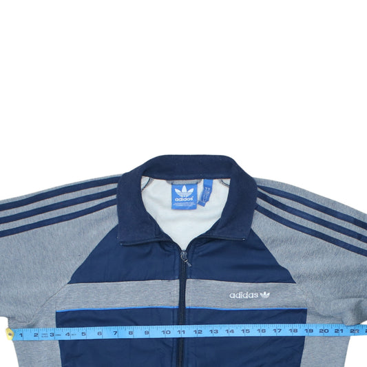 Adidas Men's Blue Full Zip Tracksuit Sweatshirt Size M