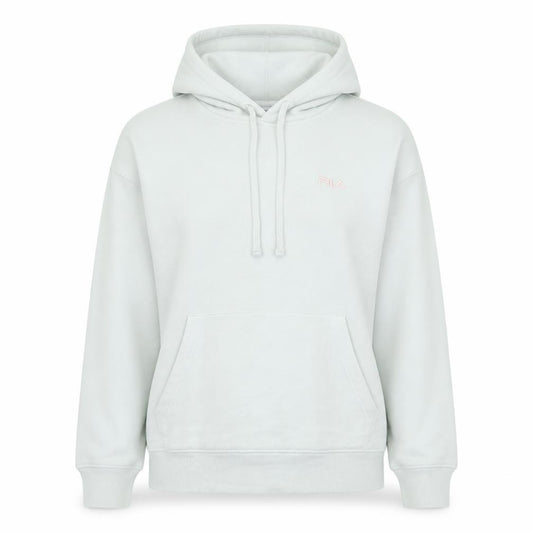 Fila Womens White Hooded Pullover Sweatshirt Size M Cotton Blend