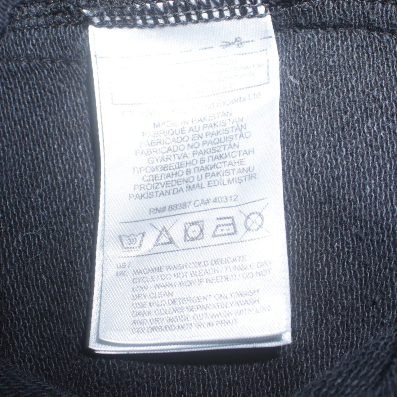 Adidas Women Black Crew Neck Pullover Sweatshirt Size 10 Logo Print