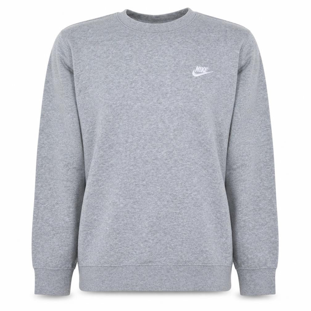 Nike Men's Grey Crew Neck Pullover Sweatshirt Size M