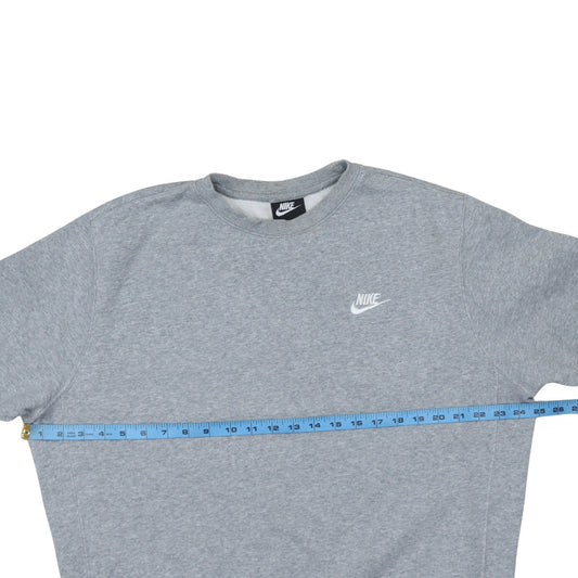 Nike Men's Grey Crew Neck Pullover Sweatshirt Size M