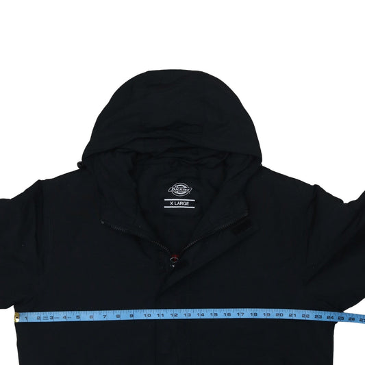 Dickies Men's Black XL Hooded Bomber Jacket Workwear Coat