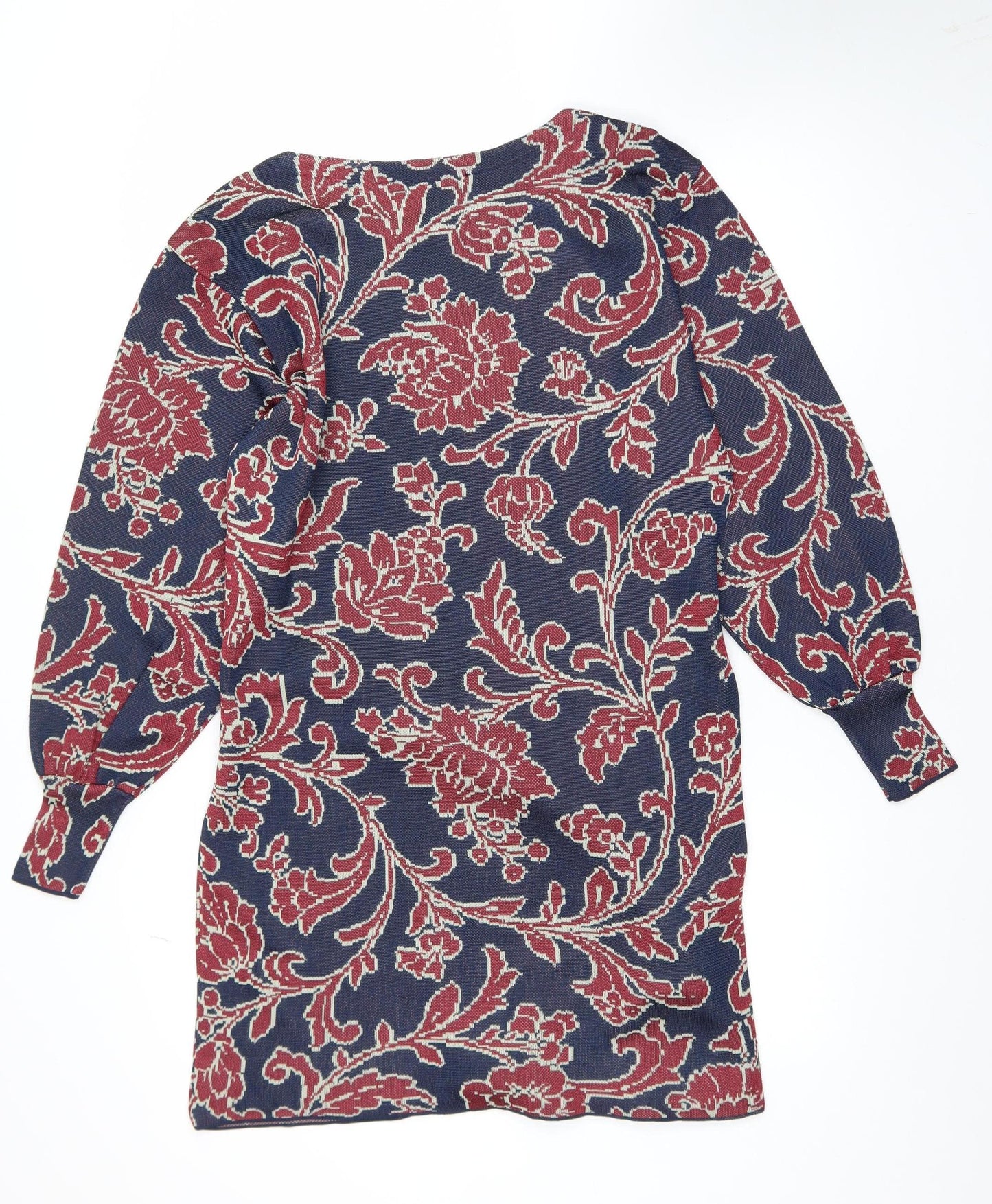 Zara Women Multicoloured S Floral Belted Shift Dress