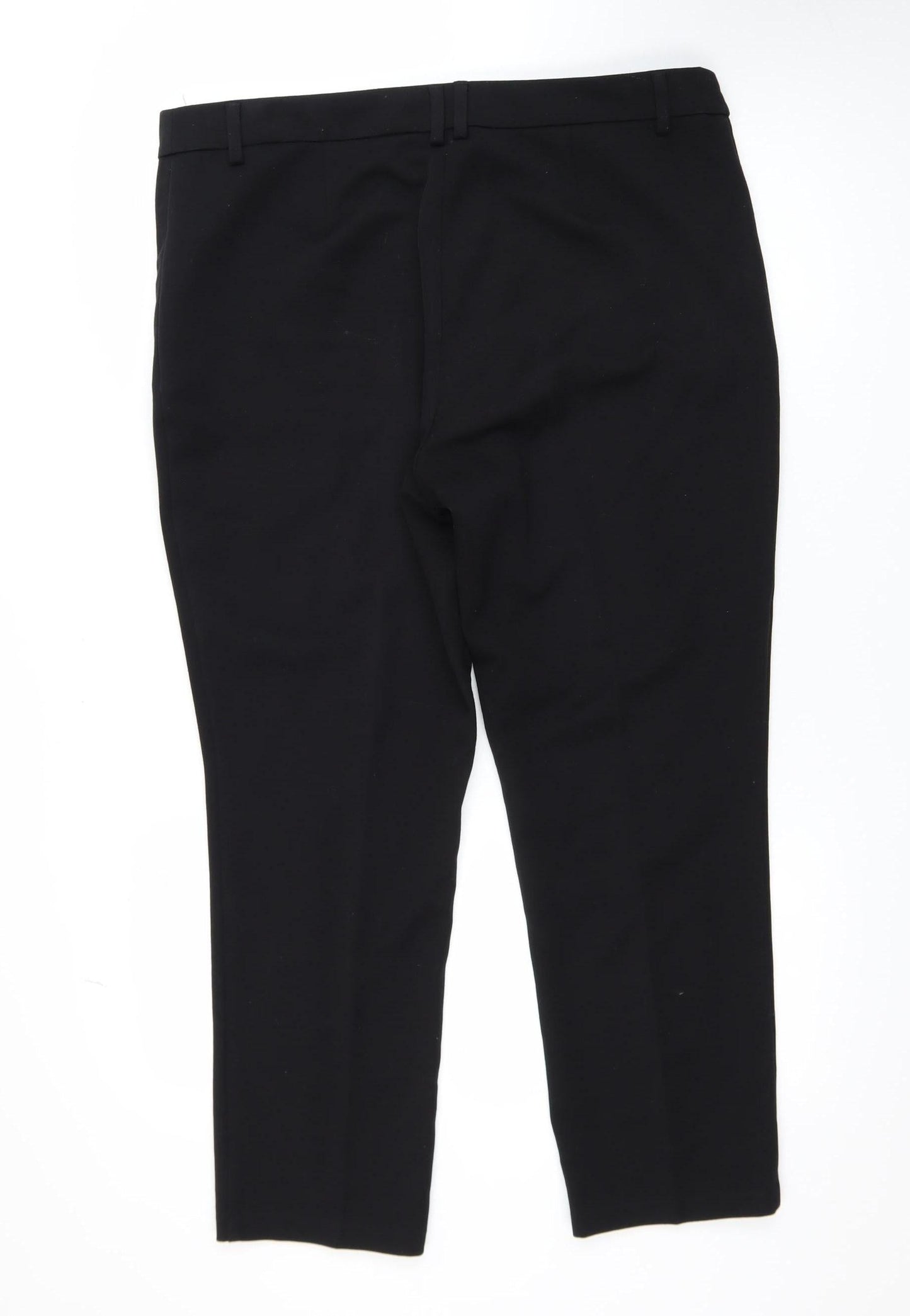 Marks and Spencer Women's Black Ankle Slim Trousers Size 16