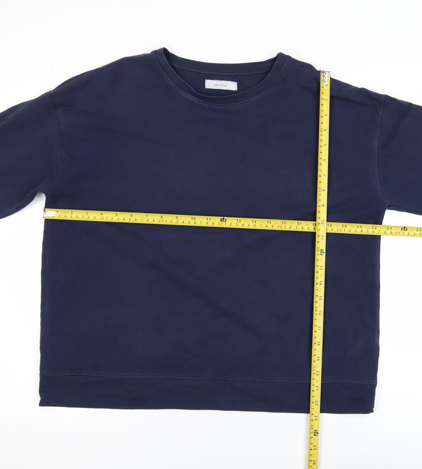 Marks and Spencer Men’s Blue Regular Fit Cotton Sweatshirt Size L