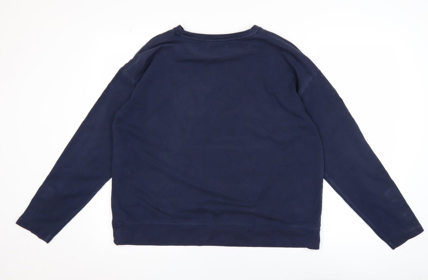 Marks and Spencer Men’s Blue Regular Fit Cotton Sweatshirt Size L