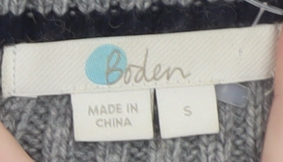 Boden Women's Grey Wool Blend Long Cardigan Size S