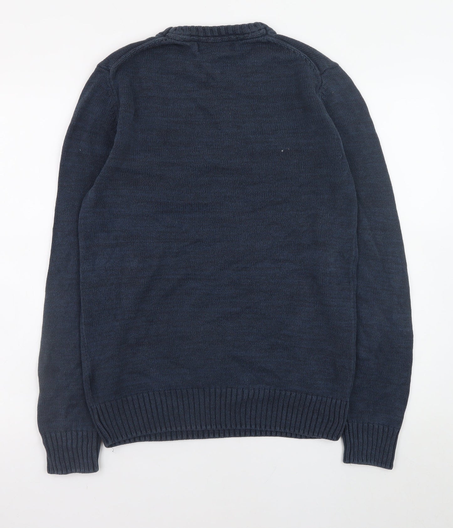 L.O.G.G. Mens Blue Cotton NY36 Crew Neck Pullover Jumper Size S