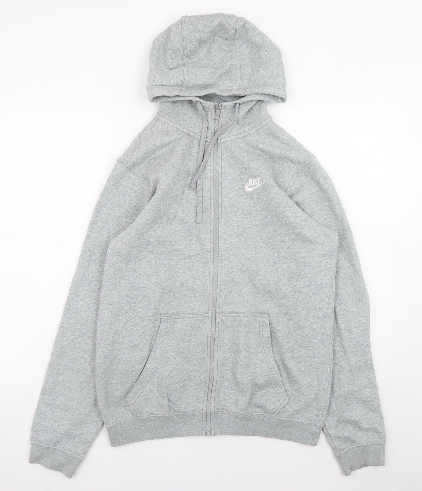 Nike Men's Grey Full Zip Hoodie Size S Regular Fit
