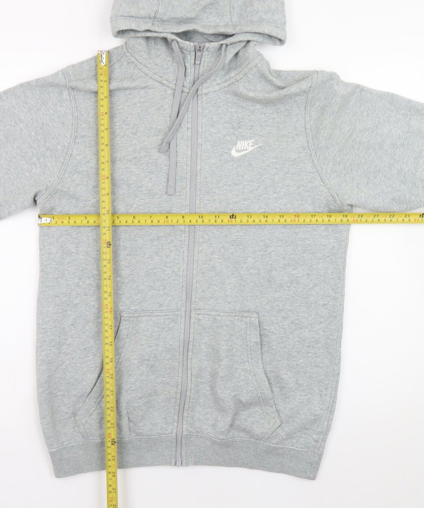 Nike Men's Grey Full Zip Hoodie Size S Regular Fit