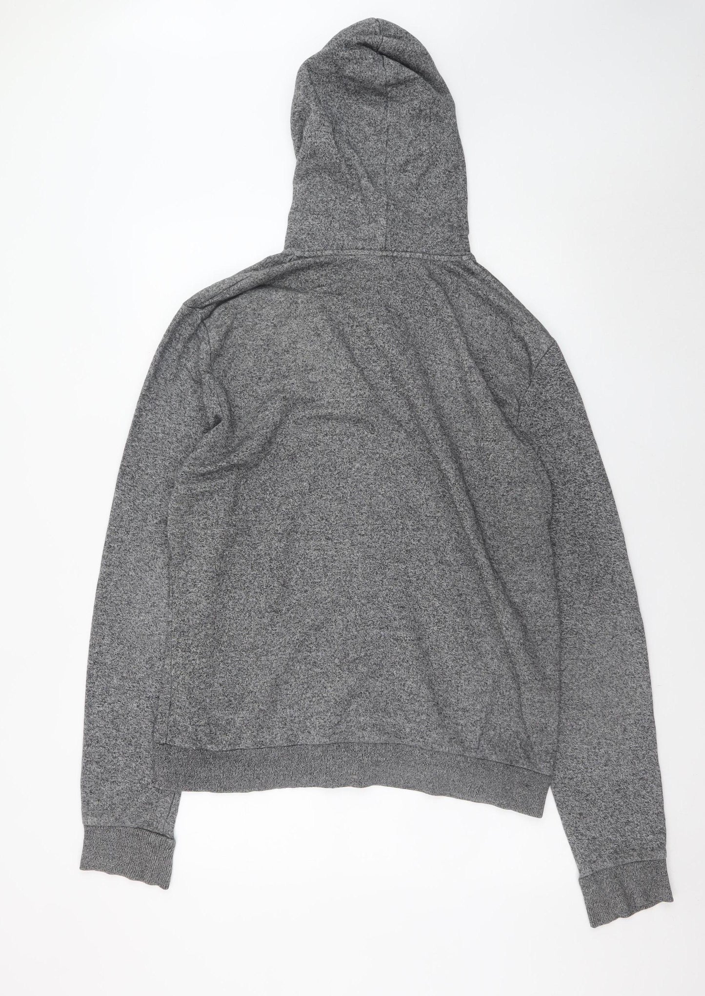 H&M Divided Mens Grey Full Zip Hoodie L Regular Fit