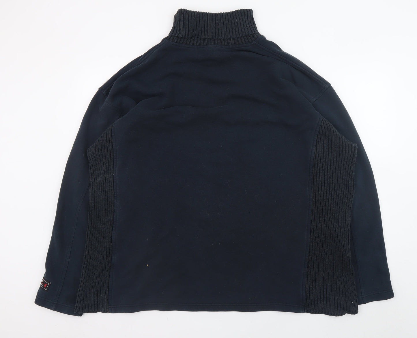 Liverpool FC Men's Blue XL Roll Neck Pullover Cotton Jumper
