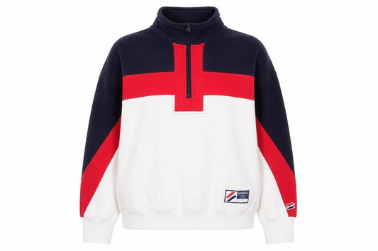 Superdry Women Multicoloured 1/2 Zip Fleece Jacket Size 12