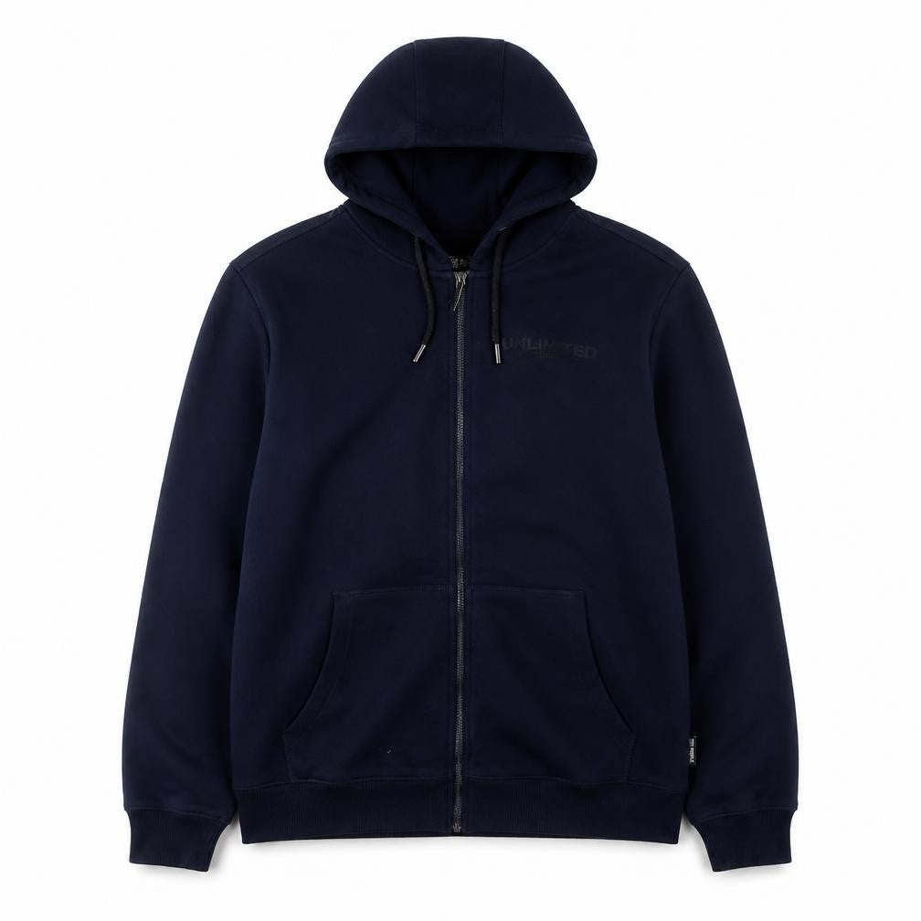 The People Rep Men's Blue Full Zip Hoodie Large Urban Fleece