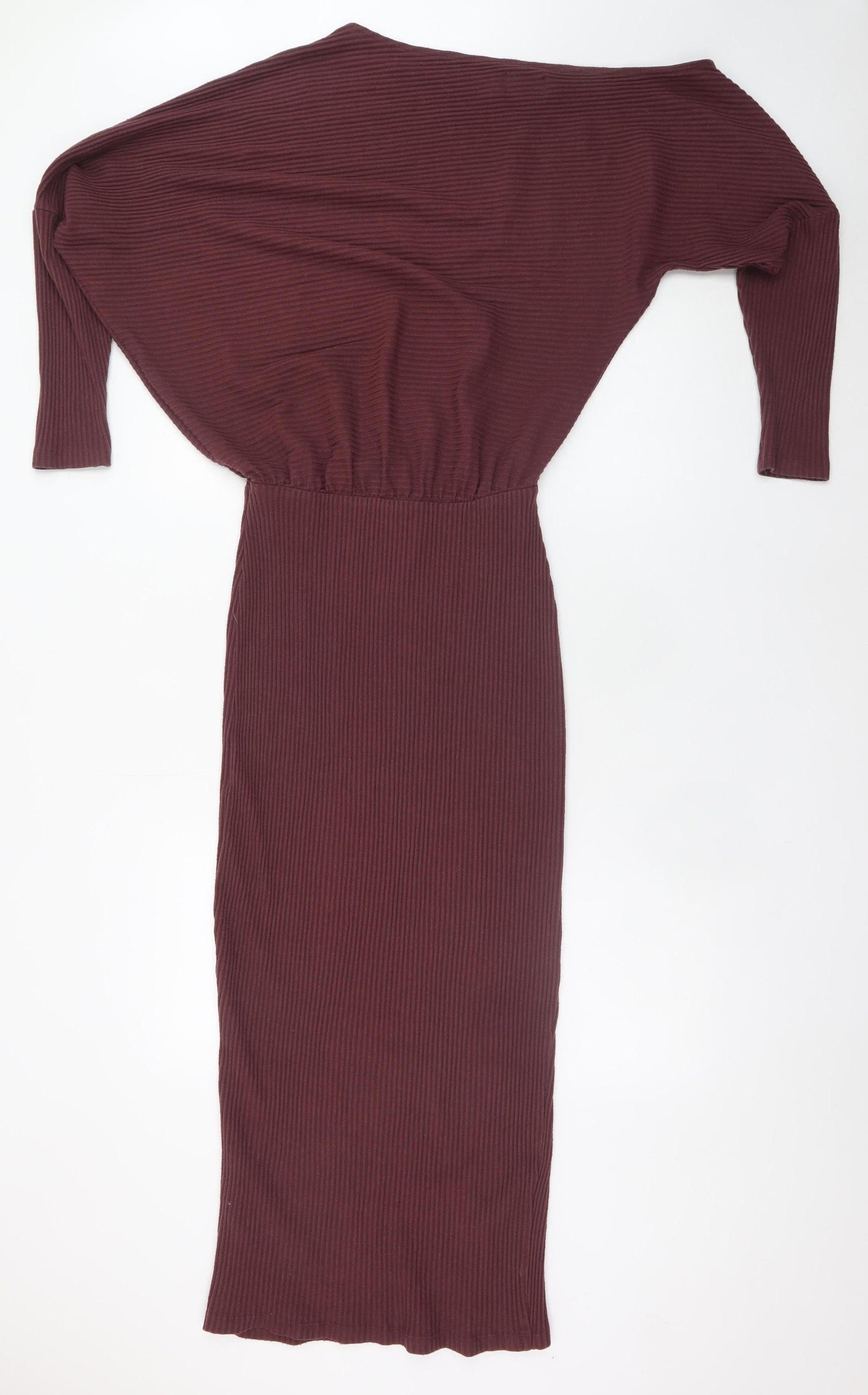 ASOS DESIGN Women’s Brown Midi Bodycon Dress Size 10