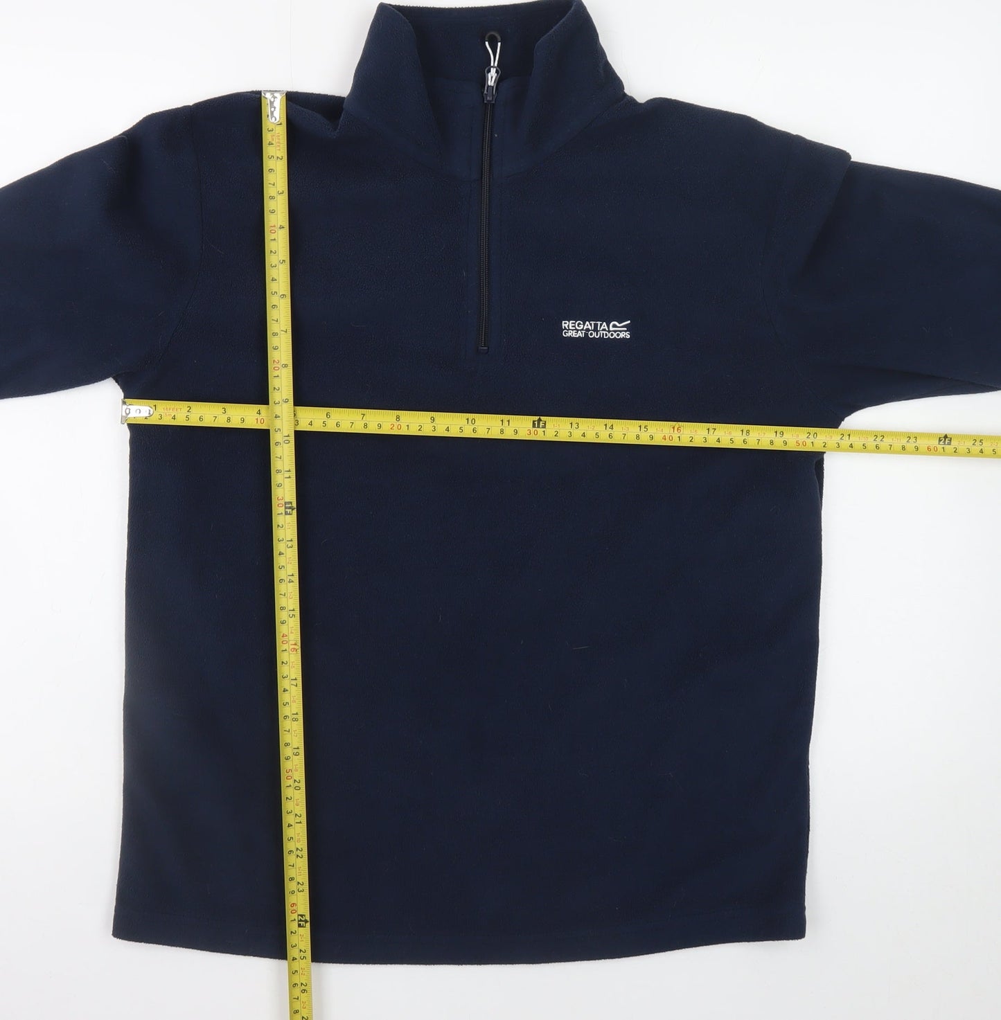 Regatta Men's Blue Fleece 1/4 Zip Pullover Sweatshirt M
