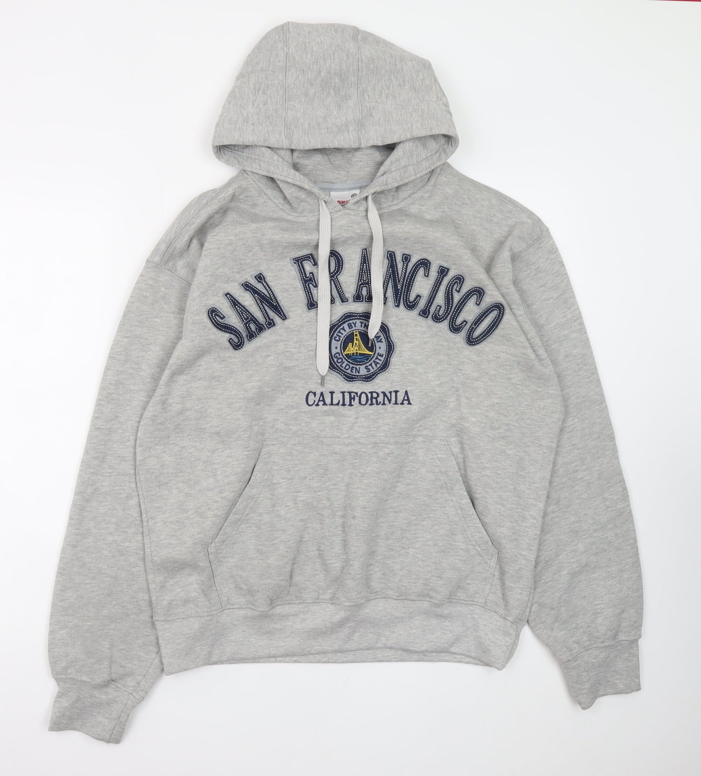 Dimco Apparel Men's Grey Pullover Hoodie M San Francisco Embroidered