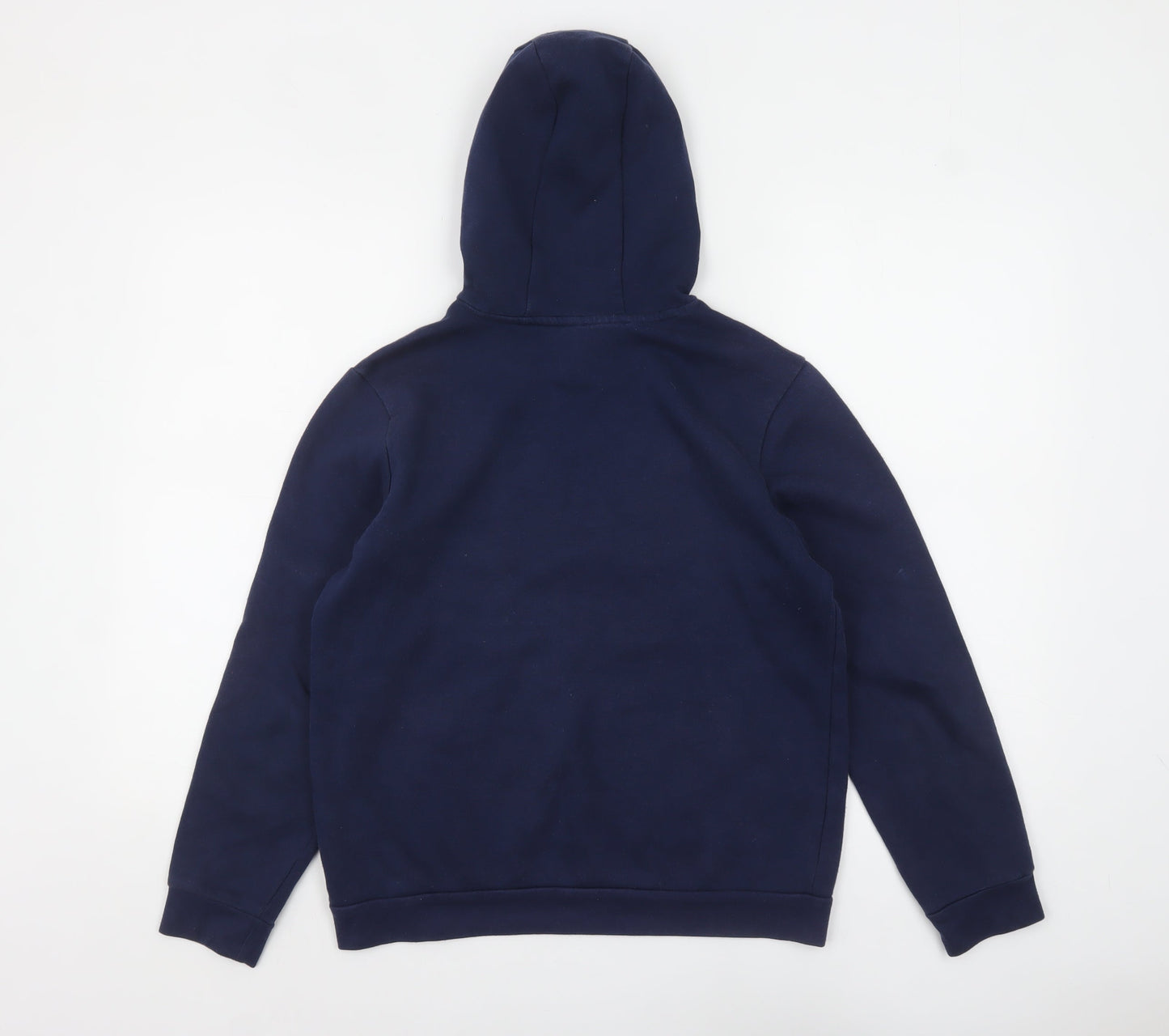 Adidas Boys Navy Blue Pullover Hoodie Size 13-14 Years Cotton Blend