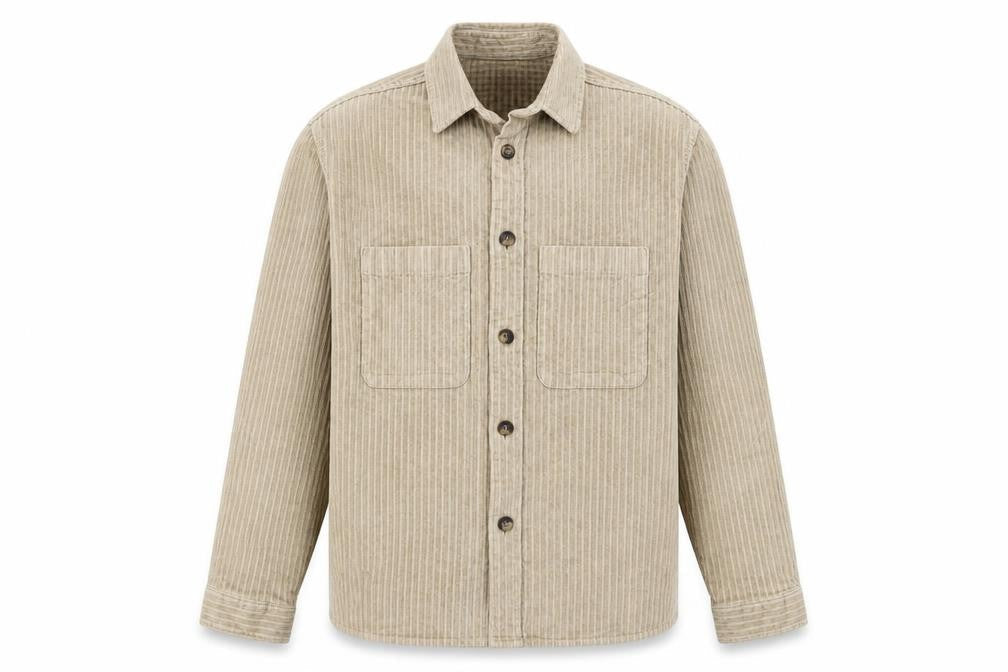 SELECTED HOMME Men’s Beige Corduroy Button Jacket Size S 38in Regular Fit