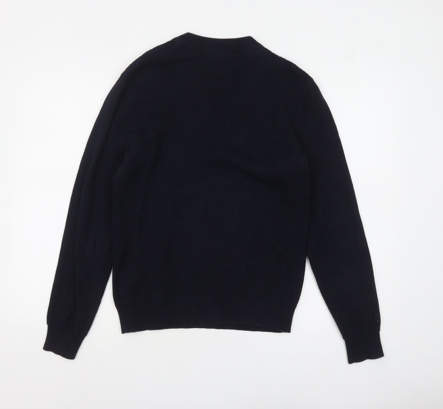 Jack & Jones Men's Black Cotton Crew Neck Pullover Jumper M