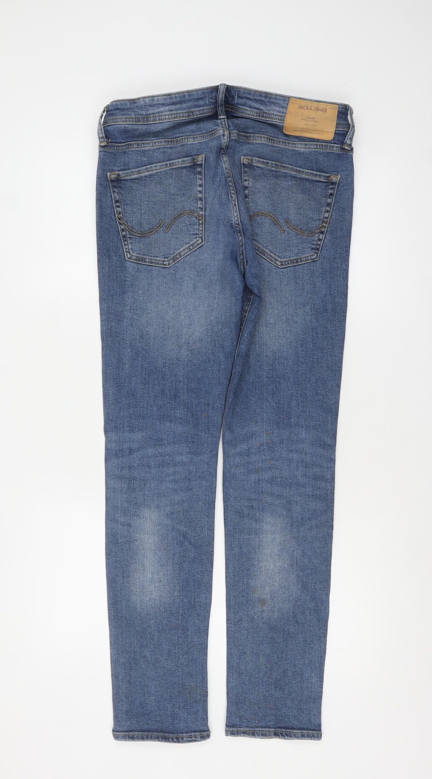 Jack & Jones Men's Blue Medium Wash Slim Fit Skinny Jeans 32x32