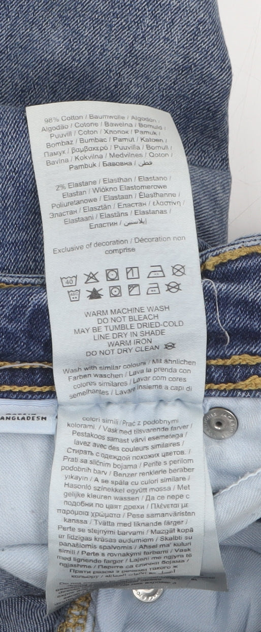 Jack & Jones Men's Blue Medium Wash Slim Fit Skinny Jeans 32x32