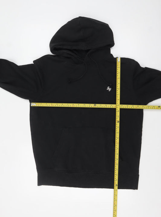 Jack & Jones Mens Black XL Pullover Hoodie Fleece Sweatshirt