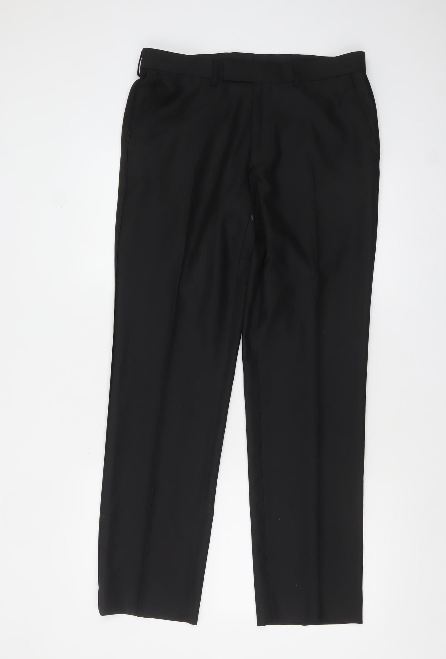 Marks and Spencer Men's Black 32L Dress Pants Trousers Formal Eveningwear