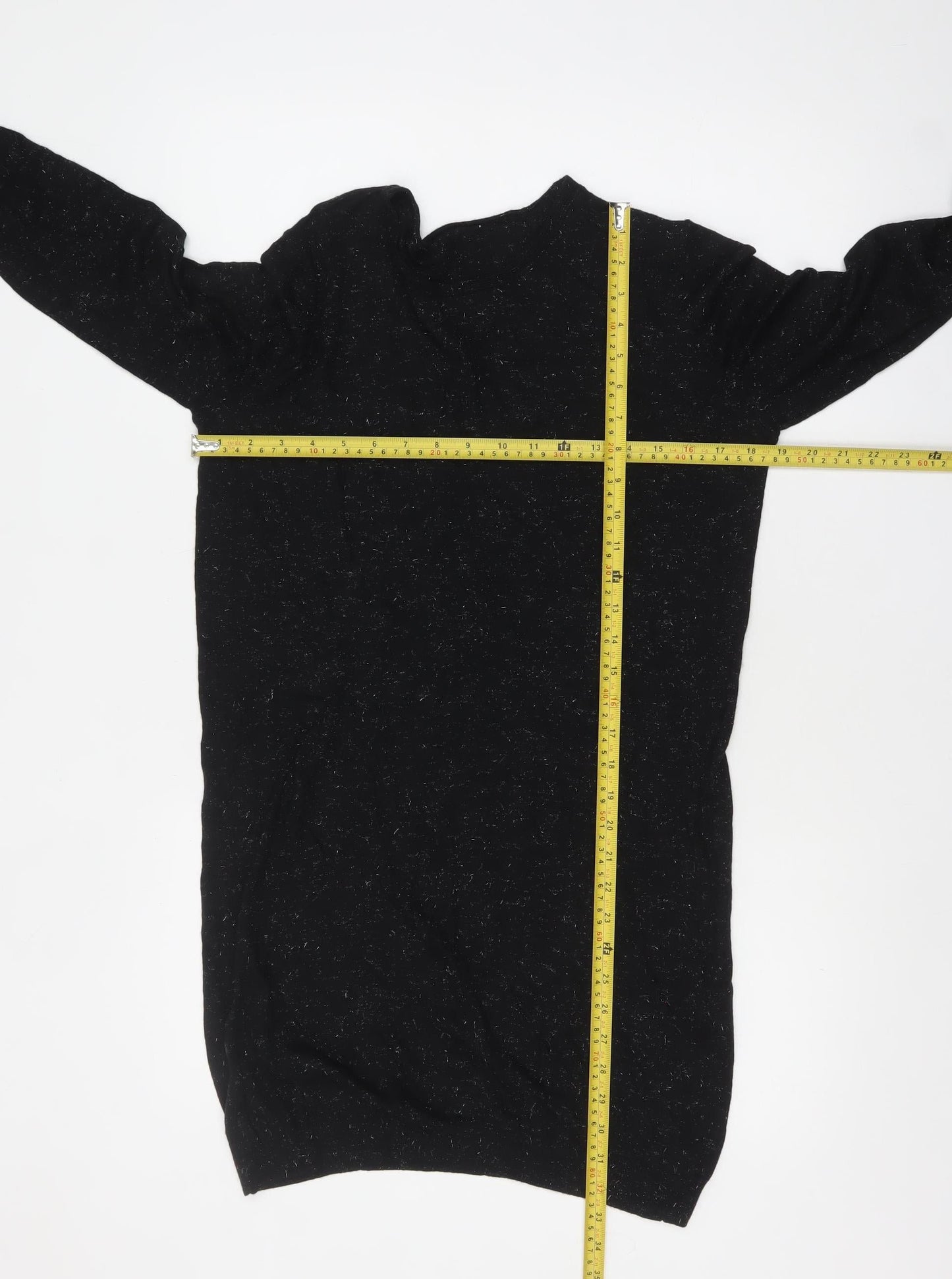 Whistles Women's Black Long Sleeve Crew Neck Pullover Jumper Size 10