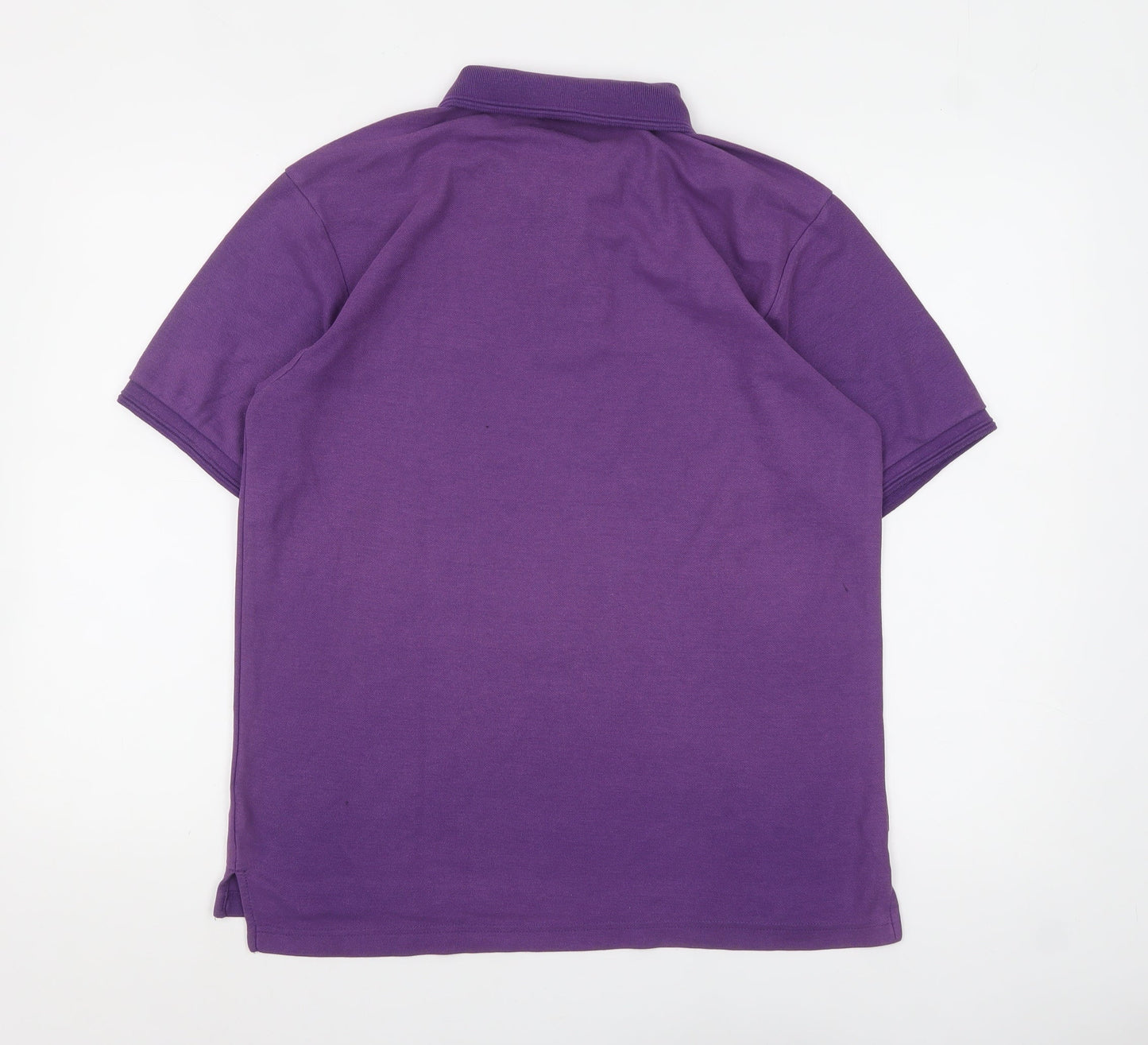 Slazenger Men's Purple Cotton Polo Shirt Medium Classic Fit