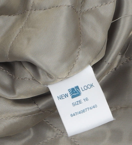 New Look Women's Blue Denim Jacket Size 16 Regular Casual