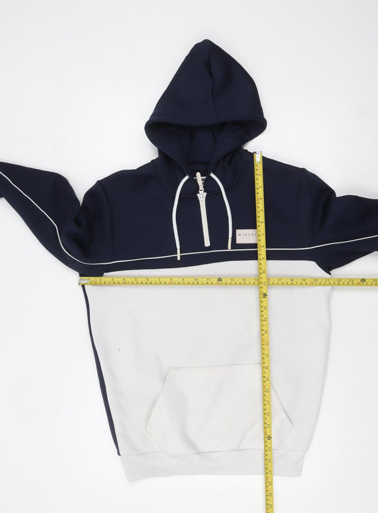 McKenzie Men's Blue 1/4 Zip Hoodie Size M Regular Fit
