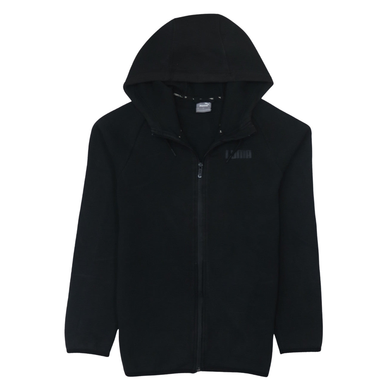 PUMA Womens Black Full Zip Hoodie Small Classic Casual